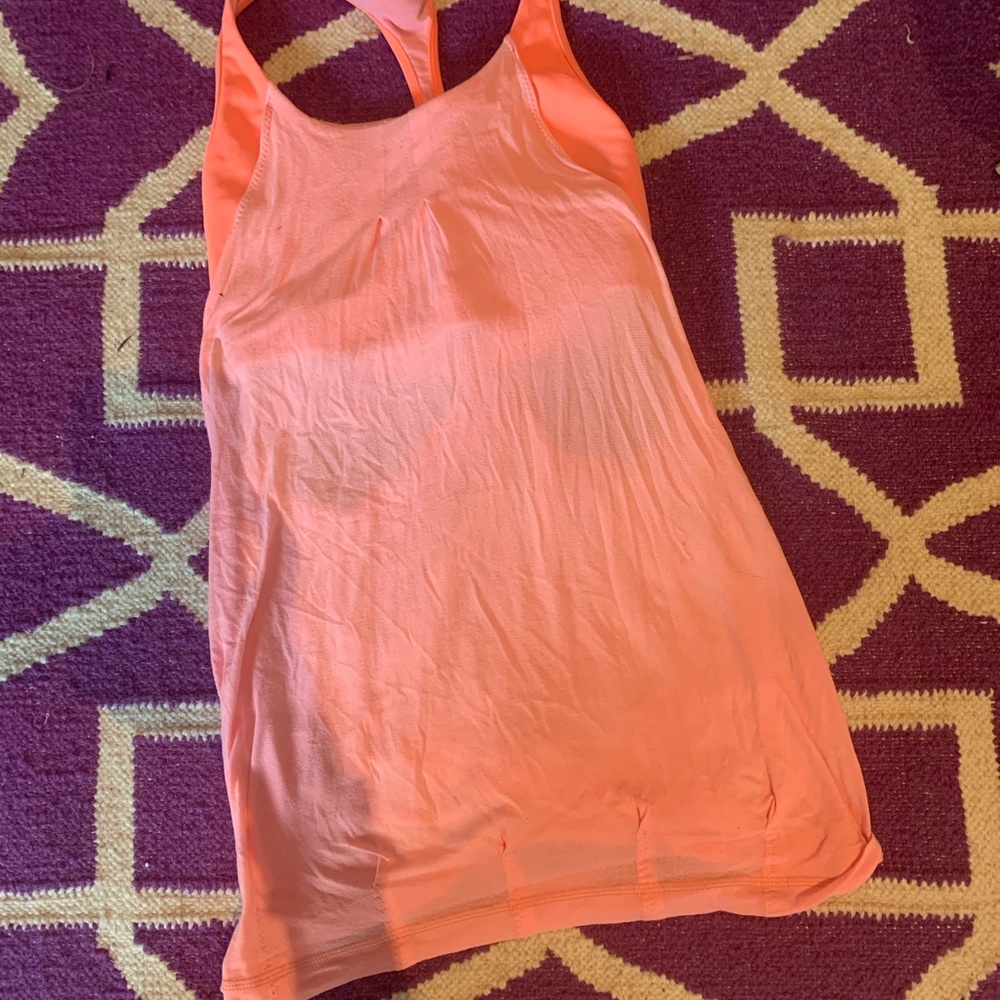 Pink and Orange Lulu lemon Top